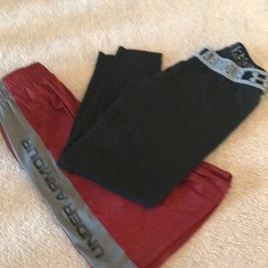 Boys Under Armour shorts and  compression pants